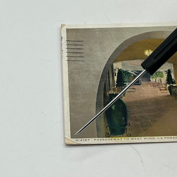 4 Fred Harvey Arizona Postcard Vintage Phostint 1930 1934 Grand Canyon Winslow - Picture 11 of 13